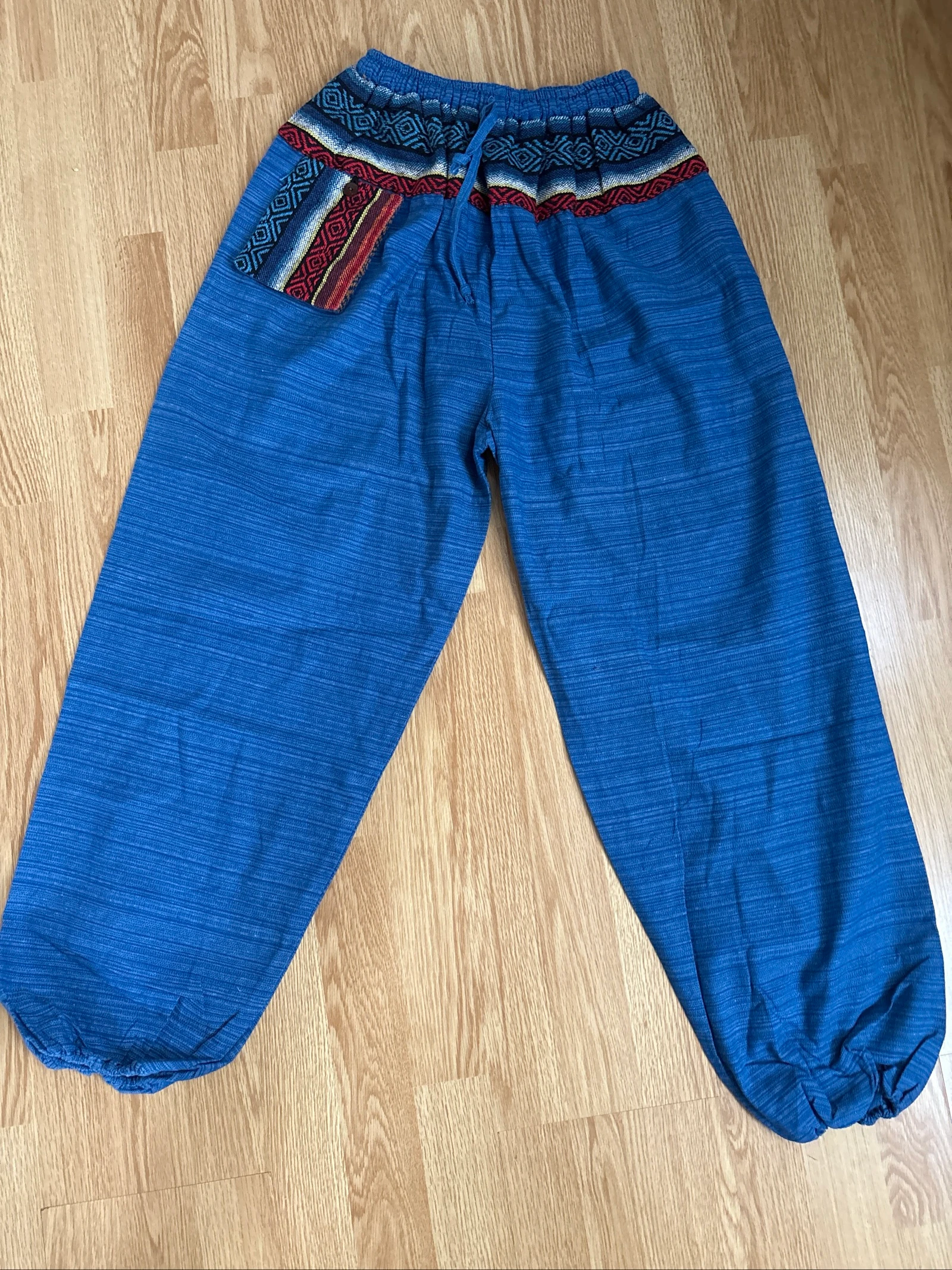 Pantalon bouffant style bohème hippie 